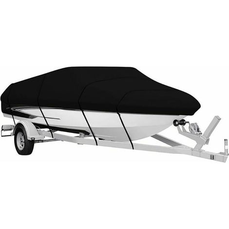 Bache Bateau, Housses pour Bateaux, Toile Oxford Bâche de Couverture pour Bateaux, Bâche de Bateau étanche à la Poussière et Résistante Aux UV (14-16FT) (1/5)