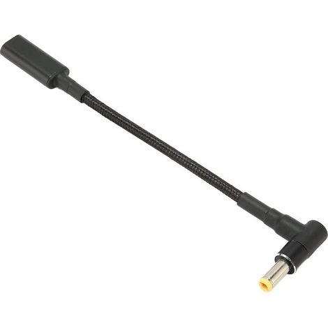 Cavo di ricarica PD da USB-C femmina a DC 5,5x2,5mm - Cavo di ricarica per laptop da 100 W (1/5)