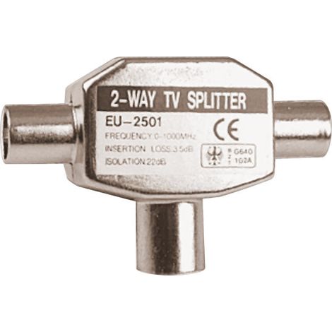 Geschirmter induktiver Mischer und Trenner 2 weiblich auf 1 männlich Elektro DH. Blister. 10.541/M/I/BT 8430552102303