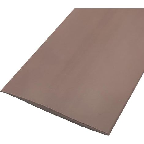 Bande de transition PVC - 1 pièce - Marron résistant - Joint auto-adhésif - Sol carrelage bois - 100 cm x 5 cm (1/5)