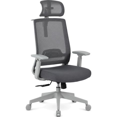 Bürostuhl Victor Ergonomischer Mesh-Schreibtischstuhl Grau (1/4)
