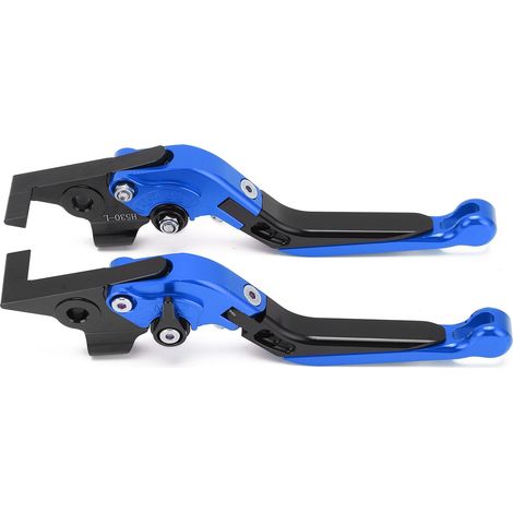 Levier d'embrayage et de frein moto réglable en alliage d'aluminium CNC, remplacement pour YAMAHA TMAX 530 2012-2019, Bleu (1/5)