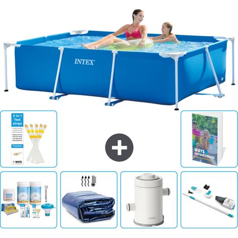 Rechteckiger Frame Pool - 220x150x60 cm - 7-teilig S136