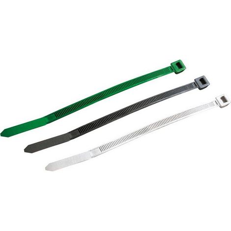 1CF FASCETTA DI CABLAGGIO 100 PZ. col. Verde mm. 140x3,5