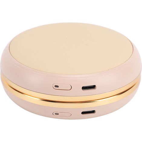 Chauffe-mains USB à 2 températures, chauffage rapide double face, multifonction, batterie externe, chauffe-mains de poche avec miroir et fonction café. (1/5)