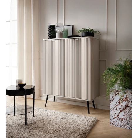 AX LIVING Highboard Schrank Salvia K103 103 cm Modern in Kaschmir