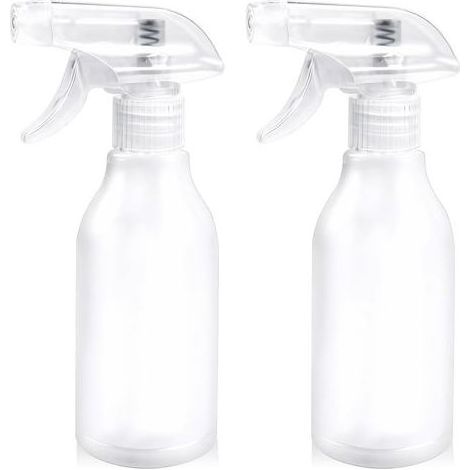 Spray Vide 300ml 2 Pièces Vaporisateur Vide, Bouteille Spray Vide, Spray Bottle, Eau Réglable Pulvérisateur Jardin Cheveux Animaux Design Antifuite Échelle Transparente Brumisateur (1/5)