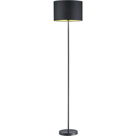 Lampada Piantana Rigido Diffusore Tessuto Nero Oro Hostel GD Trio (1/2)