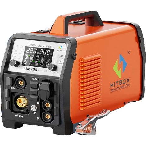Saldatrice, funzionalità 6 in 1, controllo sinergico intelligente, HBMC270, spina UE 220V-240V (1/5)