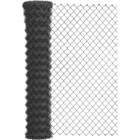Alberts Maschendrahtgeflecht 25 m 125 cm hoch anthrazit Metallzäune & Drahtzäune (1/3)