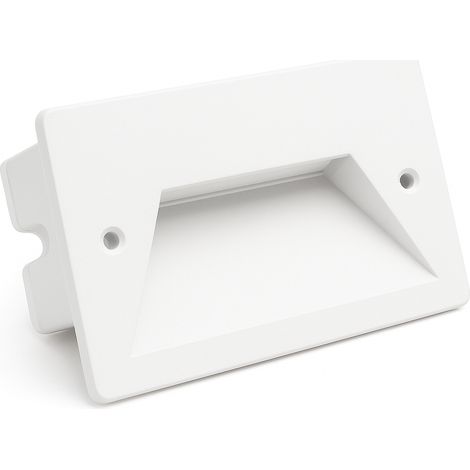 Faretto segnapassi da incasso bianco per esterno IP65 3W LED integrato luce calda, naturale o fredda - Colore della luce: Luce calda