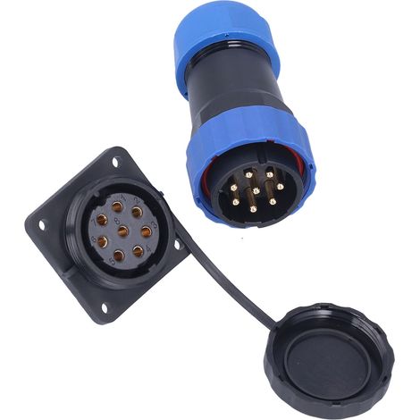 Fiche étanche carrée 4 trous prise mâle femelle connecteur aviation puissance AC 380V 25A SP288 broches (1/5)