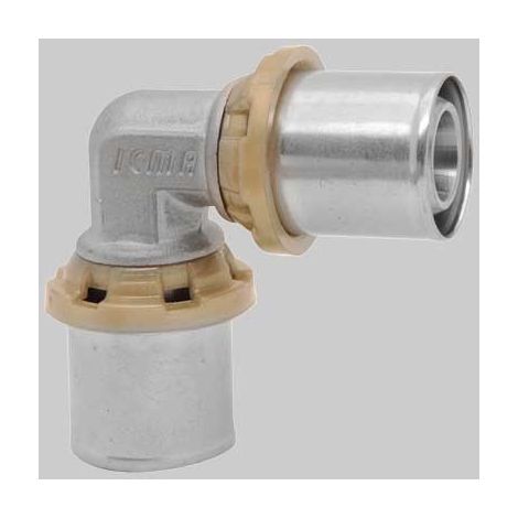 RACCORDO CURVO DOPPIO A PRESSARE  16 x 16     ICMA