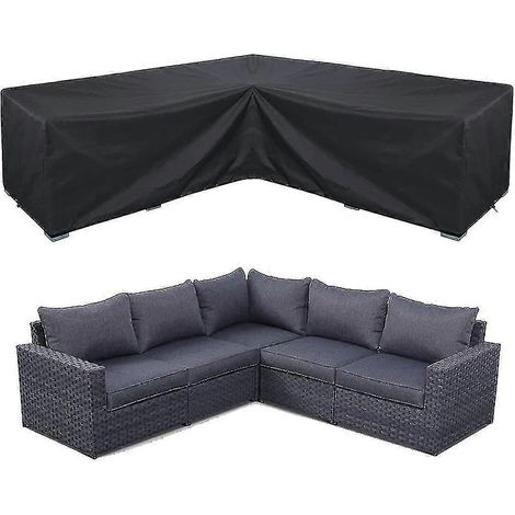 Housse imperméable pour canapé d'angle, ensemble de mobilier de jardin, housse pour canapé modulable d'extérieur (1/5)