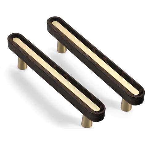 Boutons de meuble en laiton antique, poignées encastrées, porte (1/5)