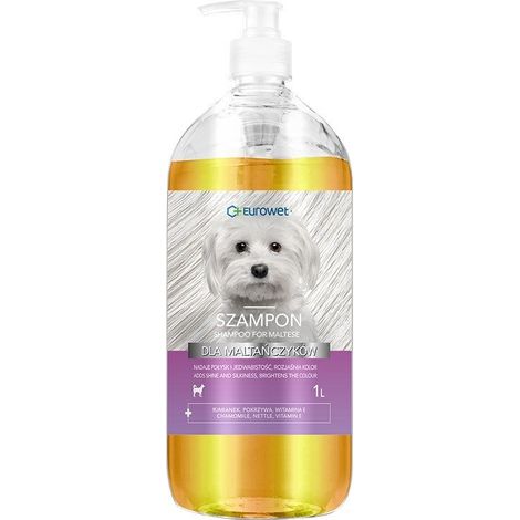 Eurowet Shampoo for Maltese dogs 1l