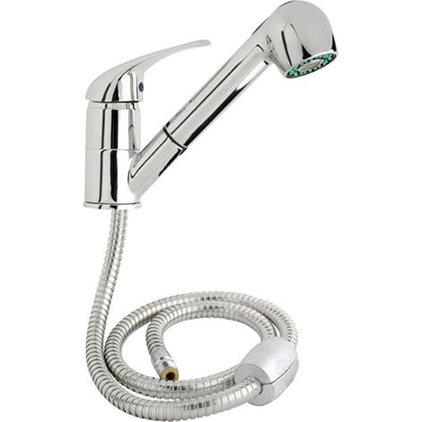 monomando línea flow fregadero telescópico con cartucho ceramico ø 40 mm.