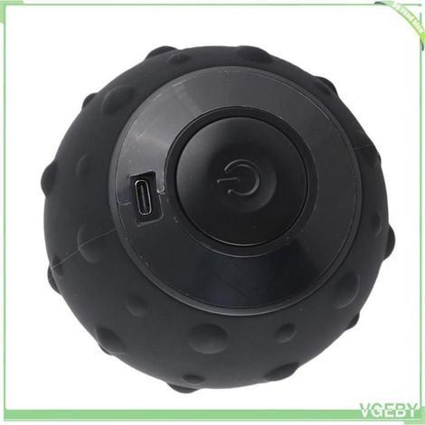 Boule de massage vibrante - FAFEICY - Noir - 5 vitesses - Points surélevés - Portable (1/5)