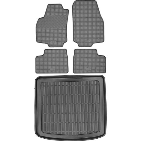 Juego de alfombrillas de goma para coche y maletero para Opel Astra III H Kombi (2005-2010).