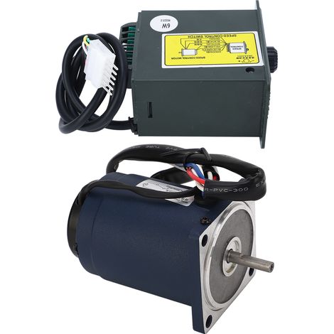 6-W-Getriebemotor, hohes Drehmoment, geräuscharm, hitzebeständig, reversible Drehzahlregelung, AC220V-Drehzahlregler, 1400 U/min (10-1400 U/min) (1/5)