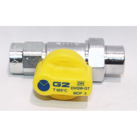 Wolf Grifo de esfera de gas forma recta Rp3/4 con seguridad térmica, cromado, 2011017