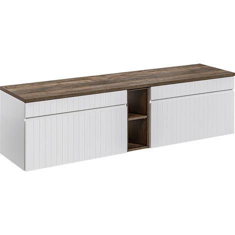 Mobile bagno senza lavabo Zelie bianco 180cm