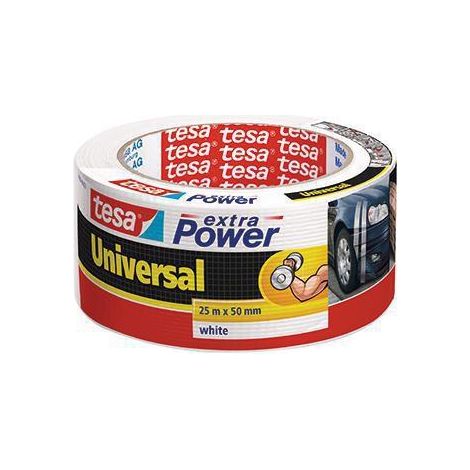 Tesa Extra Power Klebeband weiß 25m x 50mm