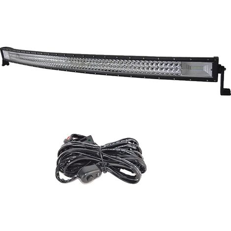 Barra de luz de 675 W, diseño curvo, con kit de cables. (1/5)
