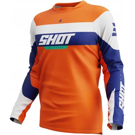 Camiseta cross enduro shot racing devo league naranja azul naranja KTM XS (1/3)