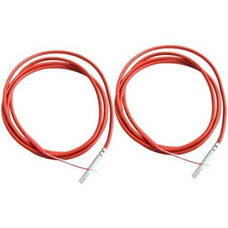 Capteur de température PT1000 à 2 fils, sonde de 1,5 m, revêtement en gel de silicone, 45 mm x 5 mm, résistances RTD de 50 à 180 °C.