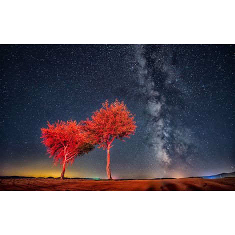 Affiche paysage beautiful clear starry sky - 60x40cm - made in France (1/5)
