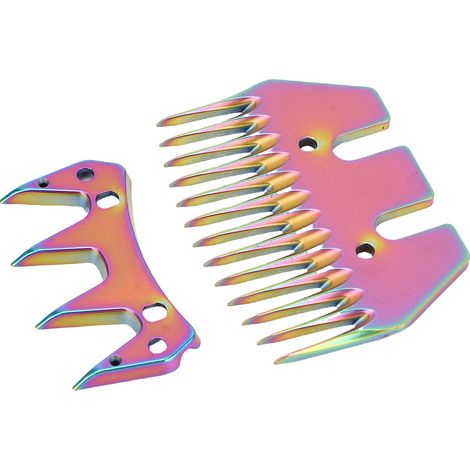 Lames de rechange pour tondeuse moutons 13 dents droites, pour clippers électriques coupe laine chèvres, colorées, espacement 7 mm (1/5)