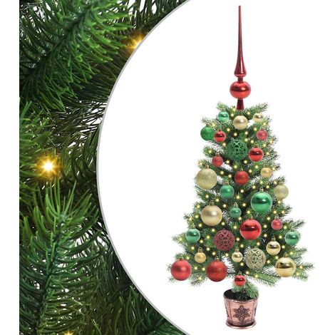 Sapin de Noël，Arbre de Noël avec 150 LED avec support Vert 65 cm PE CFW11599 (1/5)