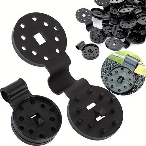 Pinces de fixation robustes pour toile d'ombrage, clips de fixation coupe-vent pour auvent, pinces universelles pour toile d'ombrage, bâche, filet, auvent et clôture (20 pièces, noir) (1/5)