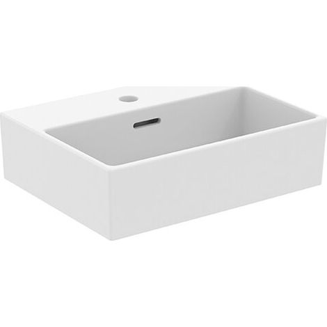 IDEAL STANDARD T3732V1 Lavabo Extra, 1 trou, avec trop-plein, (1/2)