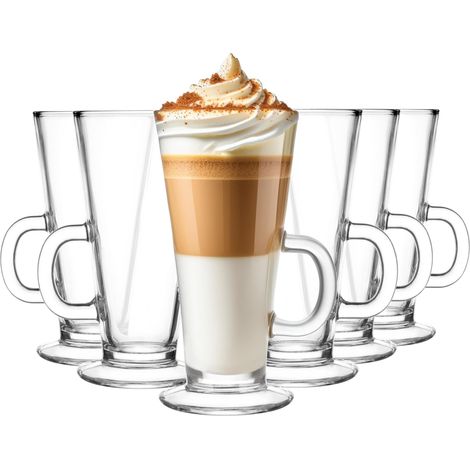 Ensemble De 6 Pièces 250 ml Café Latte Convient Au Lave Vaisselle Résistant Eau Jus Boissons (1/5)