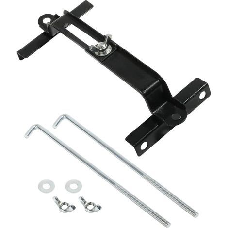 Car Battery Mount, Battery Tray Support, Universal Adjustable Crossbar Battery Holder with J-Bolt, Car Battery Tray, Suitable for SUVs, Cars (1/5)
