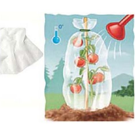 6PZ CAPPUCCIO PROTETTIVO SACCO TNT BIANCO GR.30  cm150x180h. peso gr30/mq.