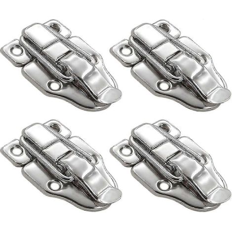Loquet de sécurité robuste en acier inoxydable pour valise, boîte en bois, étui à outils ou boîte de rangement. (1/5)