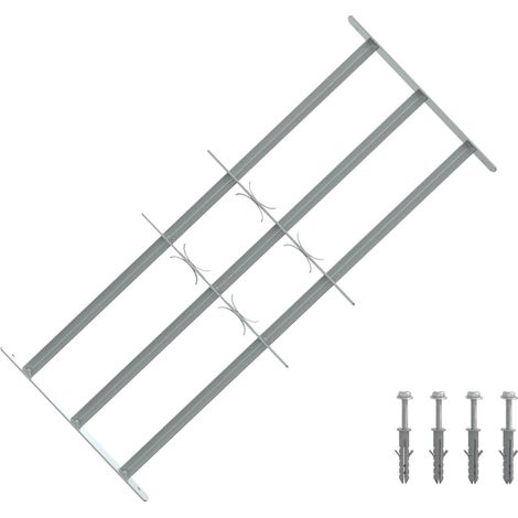 Grille de fenêtre réglable à 3 barres transversales 700-1050 mm