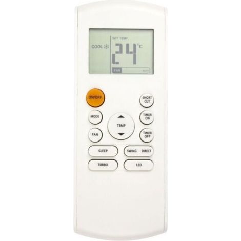 Cyslmuk – Télécommande de climatisation rétroéclairée LED – Compatible série RG57B-BGE – Accès complet aux boutons – Matériau ABS durable