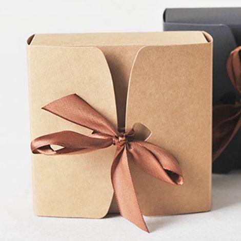 Boîte Cadeau Kraft - Avec Ruban - Pour Mariage Faveur Bébé Anniversaire - 30 Pièces
