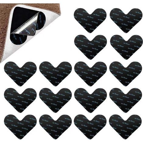 16 Tapis Antidérapant, Cœur, Polymère PU, Réutilisable, Salon Cuisine Entrée (1/5)