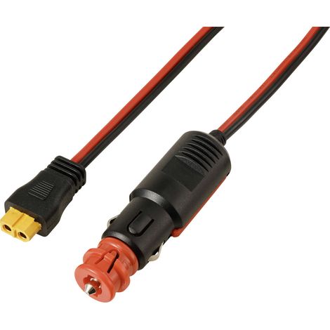 Zigarettenstecker auf XT60-Kabel 2 m TC-13619280  Schwarz, Rot TRU COMPONENTS Inhalt: 1 St.
