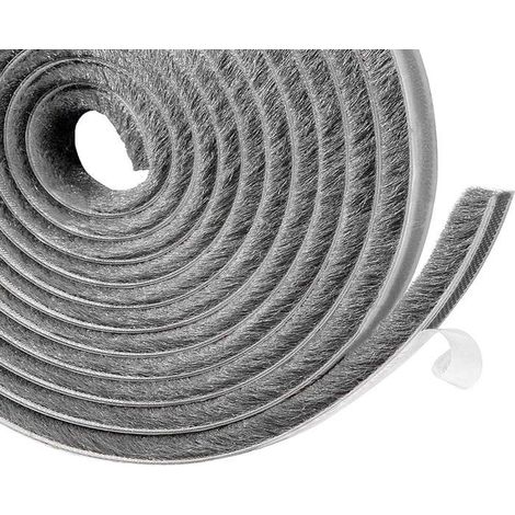Joint d'isolation pour porte et fenêtre 10 m x 9 mm — Bande auto-adhésive PU gris (1/5)