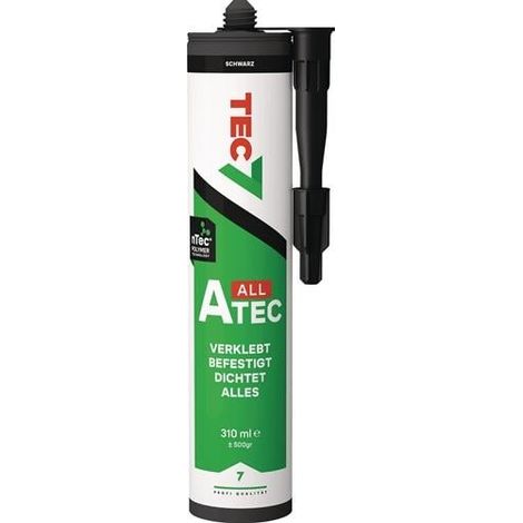 Adhesivo y sellador A-Tec negro 310ml TEC7 (1/2)