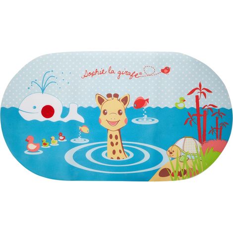 Tapis d'eau avec Indicateur de Température Sophie la girafe - Tapis de bain bébé - Jouet Eveil bébé - Anti-dérapant 70 x 39 x 1 cm (1/5)