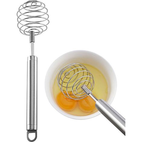 Fouet à main en acier inoxydable pour la cuisine - Crème de cuisson - Batteur d'œuf, ballon, crème fouettée, lait, fouet 2455cm (1/5)