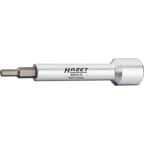 HAZET Verlängerung 4910-5 Vierkant hohl 12,5 mm (1/2 Zoll) Innen-Sechskant P (1/2)