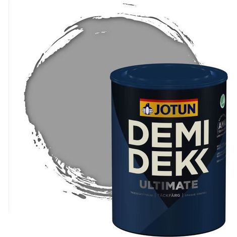 Peinture Bois - DEMI DEKK ULTIMATE - Satinée - RAL 7004 - 0,75L - Gris de Sécurité (1/2)